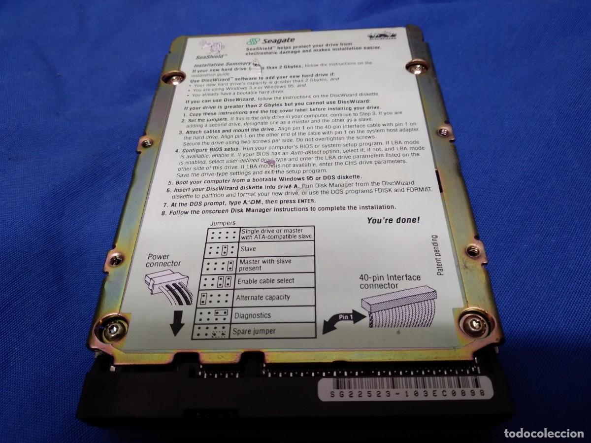 Segunda mano: DISCO DURO SEAGATE 2,5 Gbytes ST32520A ( N&ordm; 4 ) - Foto 2
