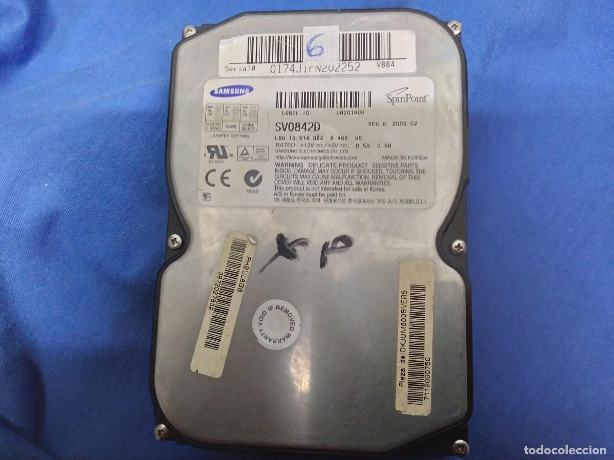 Segunda mano: DISCO DURO SAMSUNG SV0842D 8,4 Gbytes N256 ( N&ordm; 6 ) - Foto 1