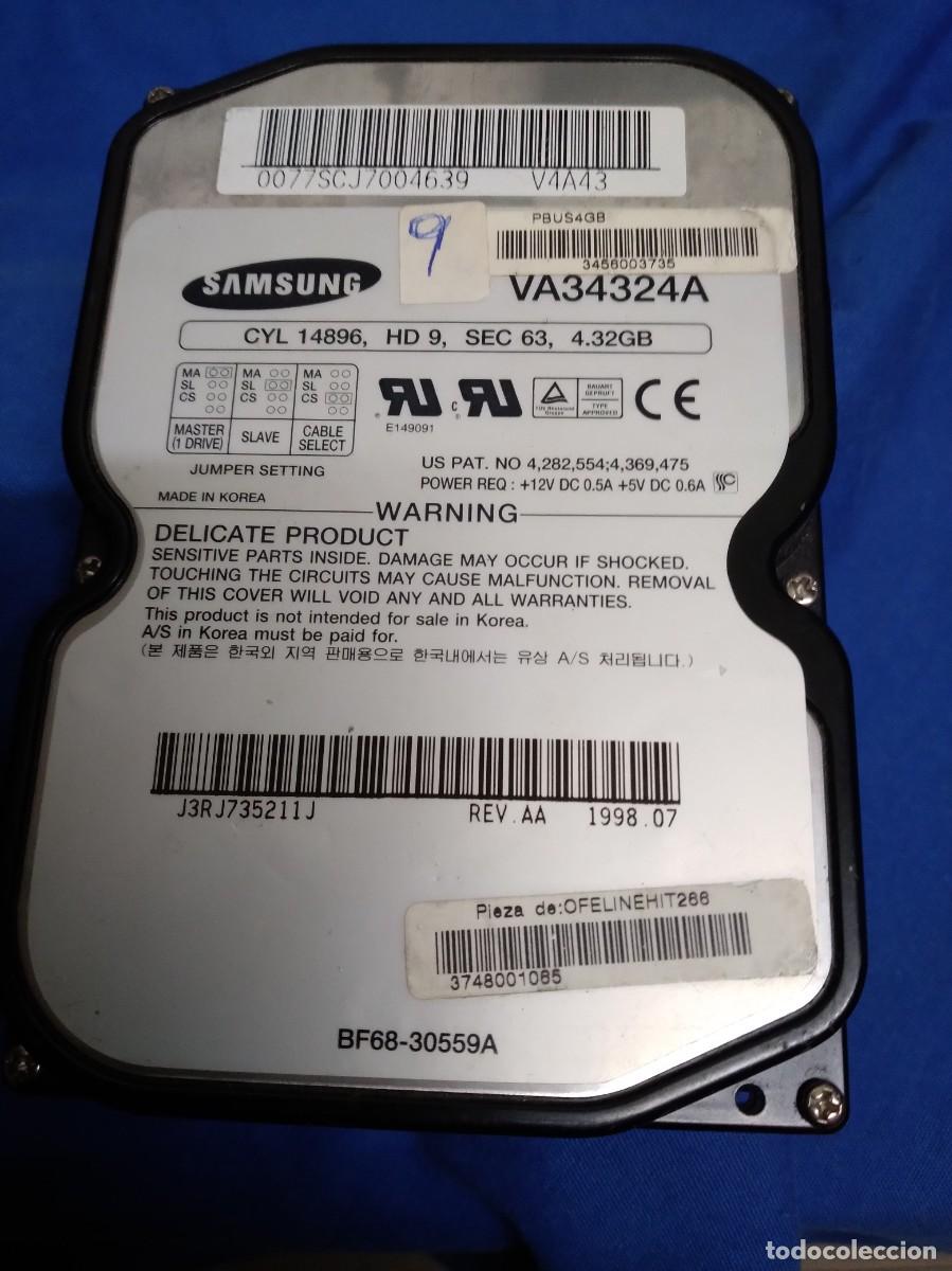 Segunda mano: DISCO DURO SAMSUNG 4,32 Gbytes VA34324A ( N&ordm; 9 ) - Foto 1