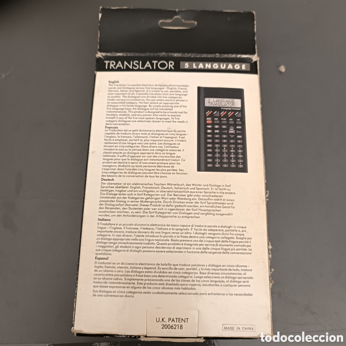 Segunda mano: TRADUCTOR 5 IDIOMAS - traductor vintage 5 idiomas - FR, ENG, GER, IT y SP&nbsp;- Traductor 5 Idiomas - Foto 5