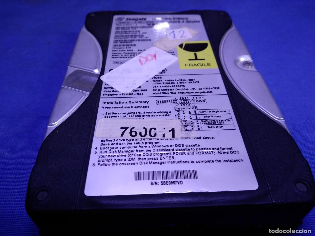 Segunda mano: DISCO DURO SEAGATE IDE DE 6,4 Gb. MODEL ST36421A ( N&ordm; 12 ) - Foto 1