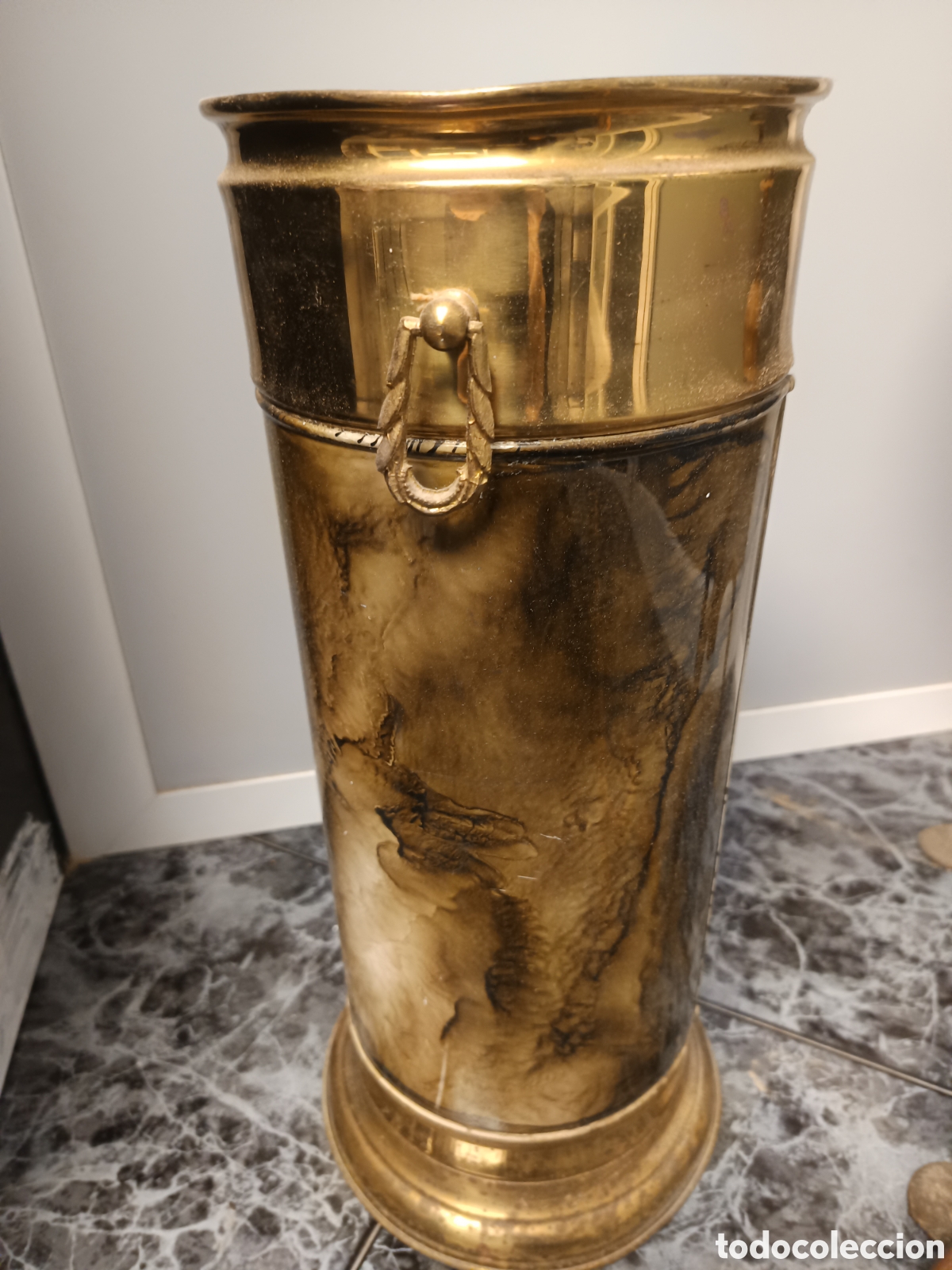 Segunda mano: Parag&uuml;ero antiguo de lat&oacute;n o bronce - Foto 2