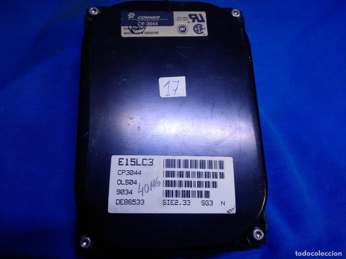 Segunda mano: DISCO DURO VINTAGE IDE CONNER E15LC3 DE 40 Mb. ( N&ordm; 17 ) - Foto 1