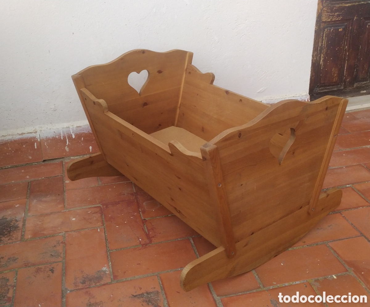 Segunda mano: Cuna Mois&eacute;s balanc&iacute;n cuco madera - Foto 2