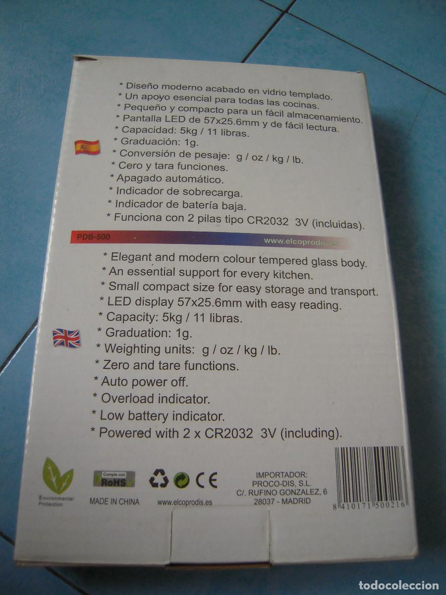 Segunda mano: Balanza de cocina electr&oacute;nica ELCO - Foto 8