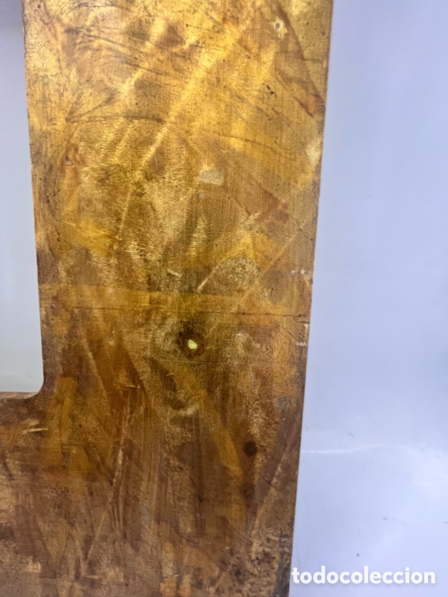Segunda mano: Marco de madera DM pintado en oro met&aacute;lico - Foto 2