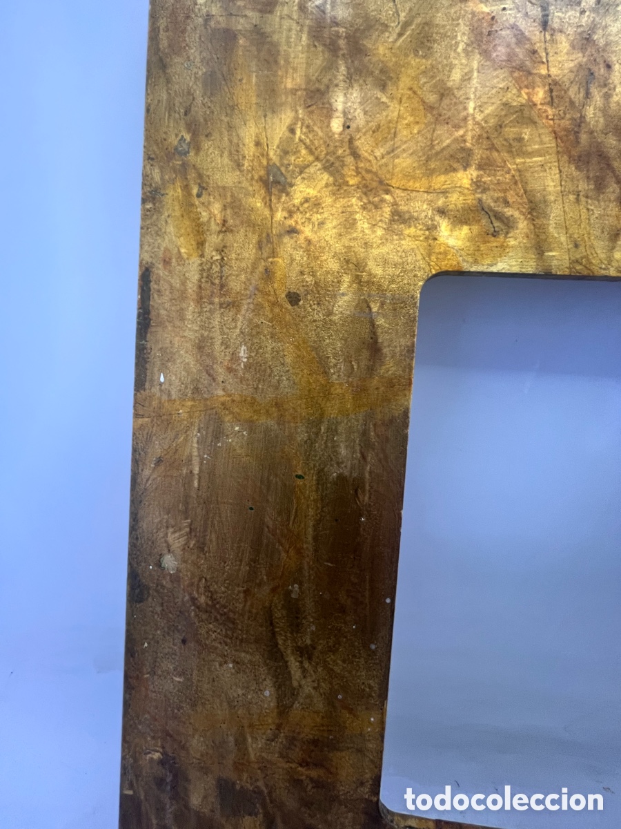 Segunda mano: Marco de madera DM pintado en oro met&aacute;lico - Foto 3