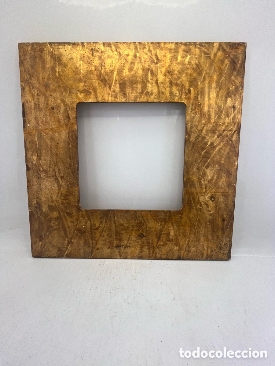 Segunda mano: Marco de madera DM pintado en oro met&aacute;lico - Foto 4
