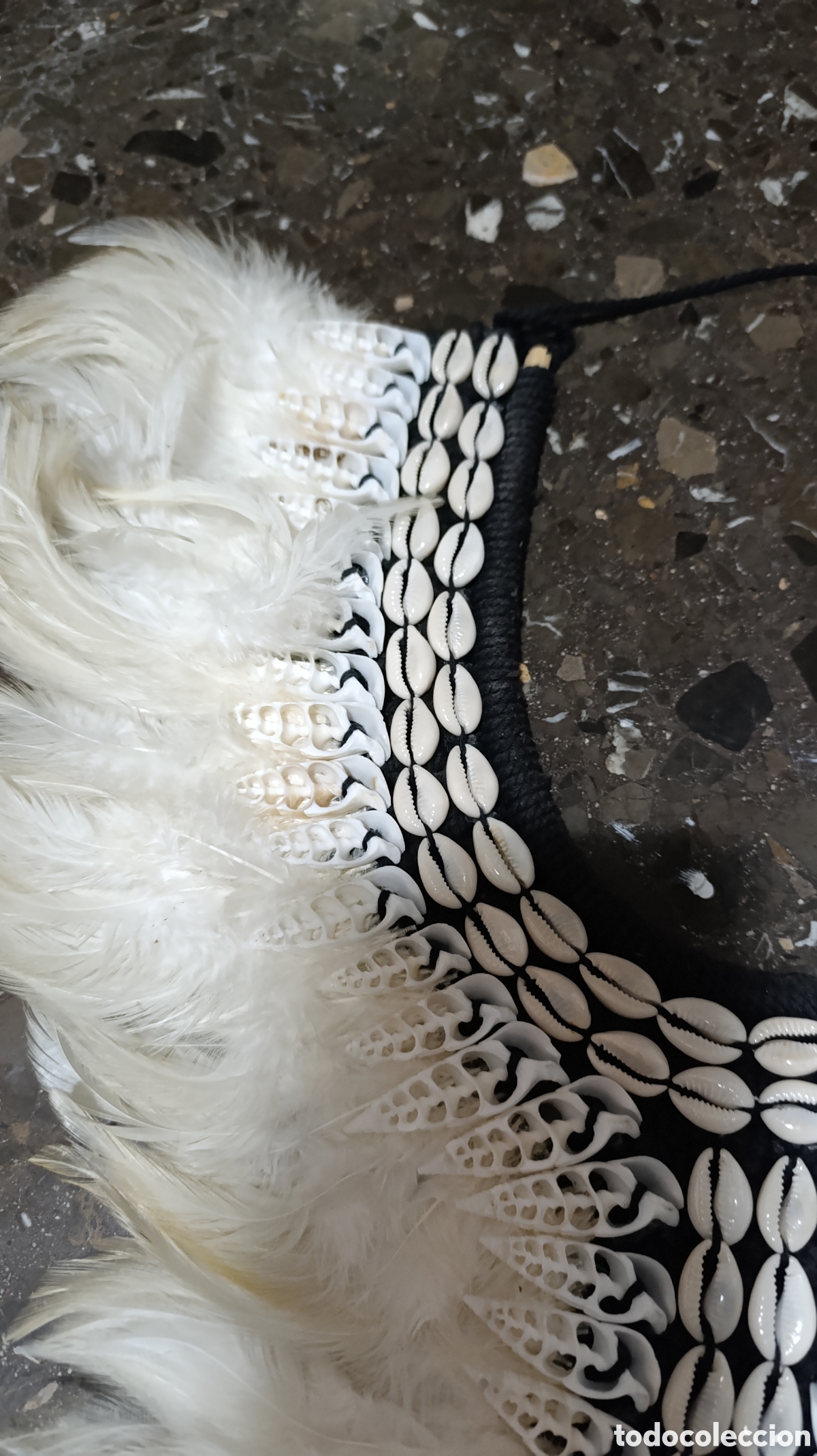Segunda mano: Collar conchas plumas decoraci&oacute;n mujer - Foto 4