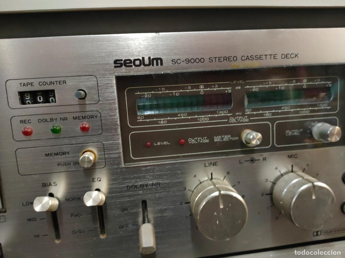 Segunda mano: SeoUM sc-9000 stereo cassette deck . Plata vintage. - Foto 2