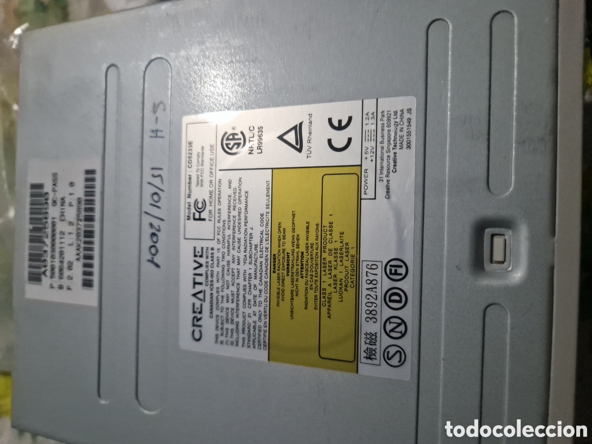 Segunda mano: Cd rom compact disc Sony crx 160E Creative 52X mx disquetera lector cd - Foto 6