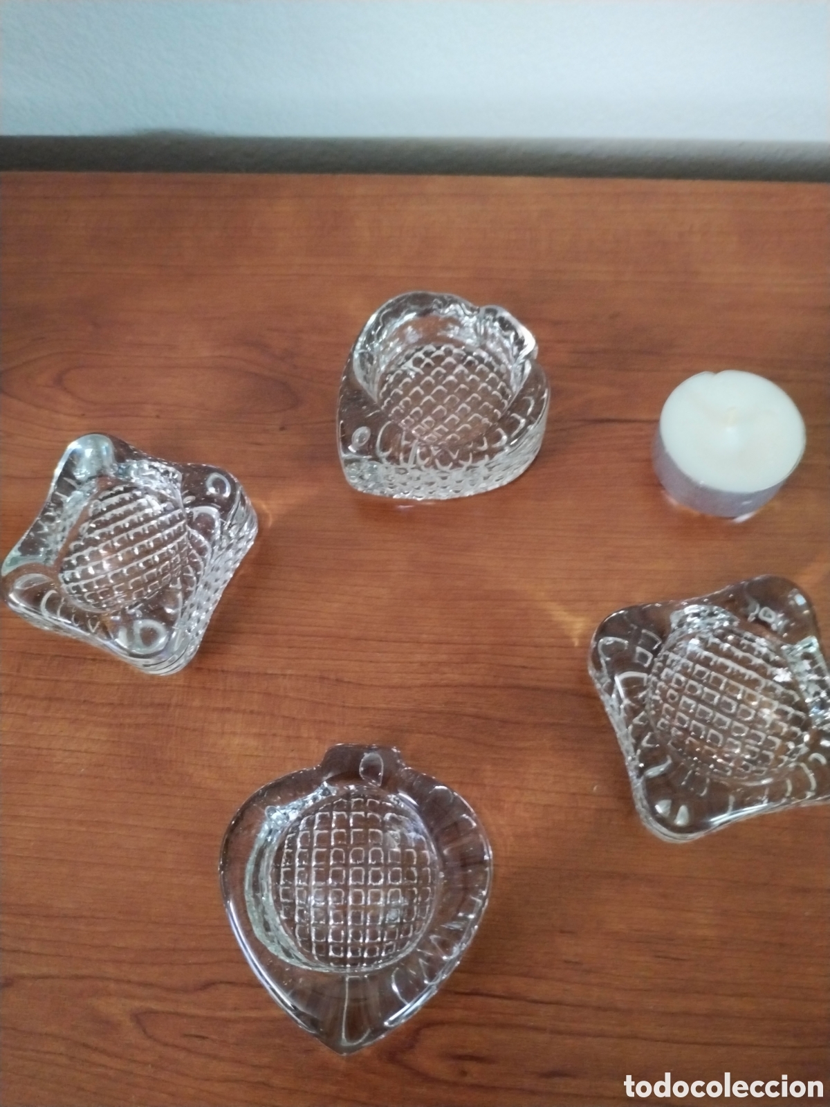 Segunda mano: 4 portavelas de cristal de murano - Foto 3