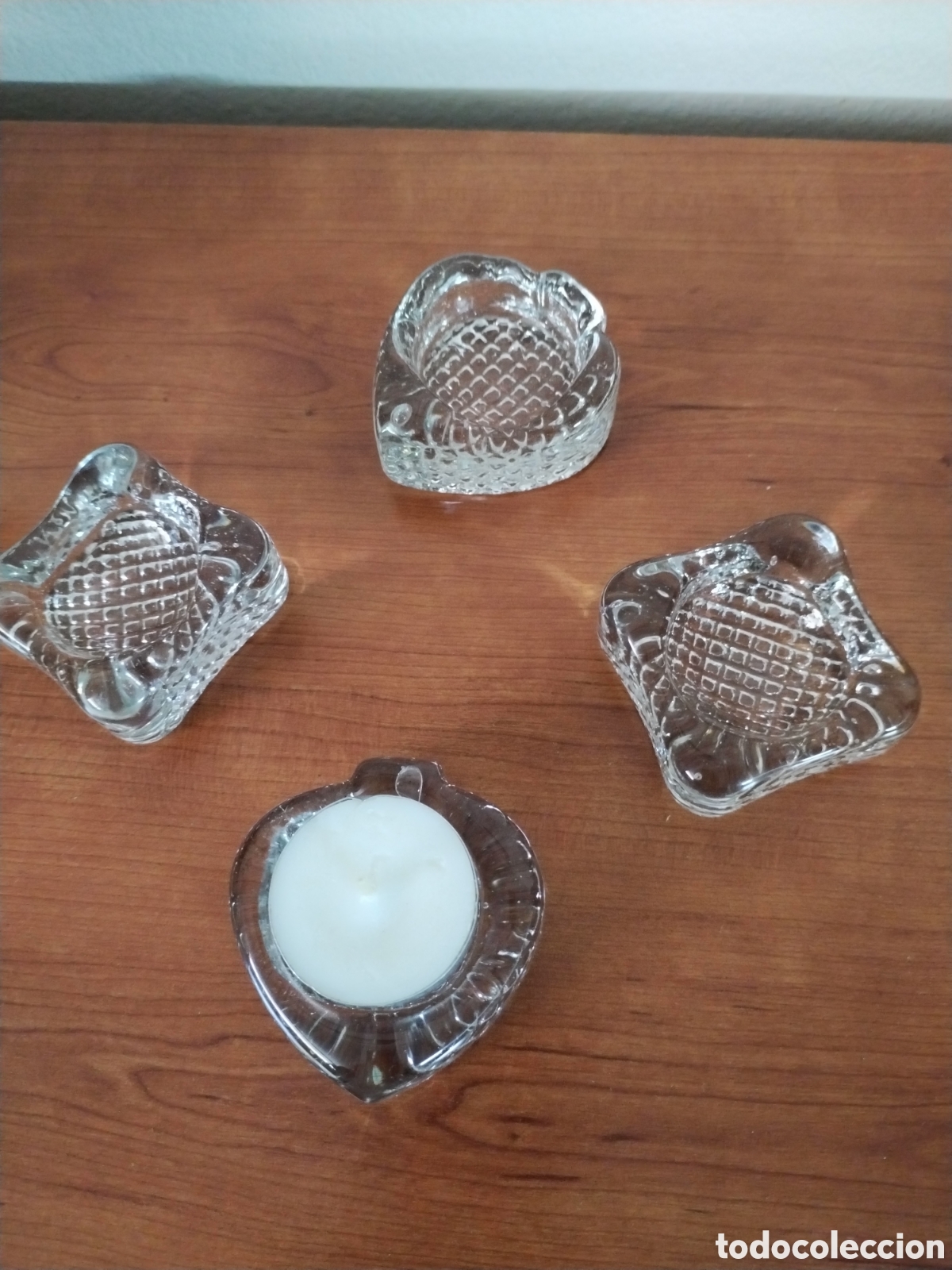 Segunda mano: 4 portavelas de cristal de murano - Foto 4