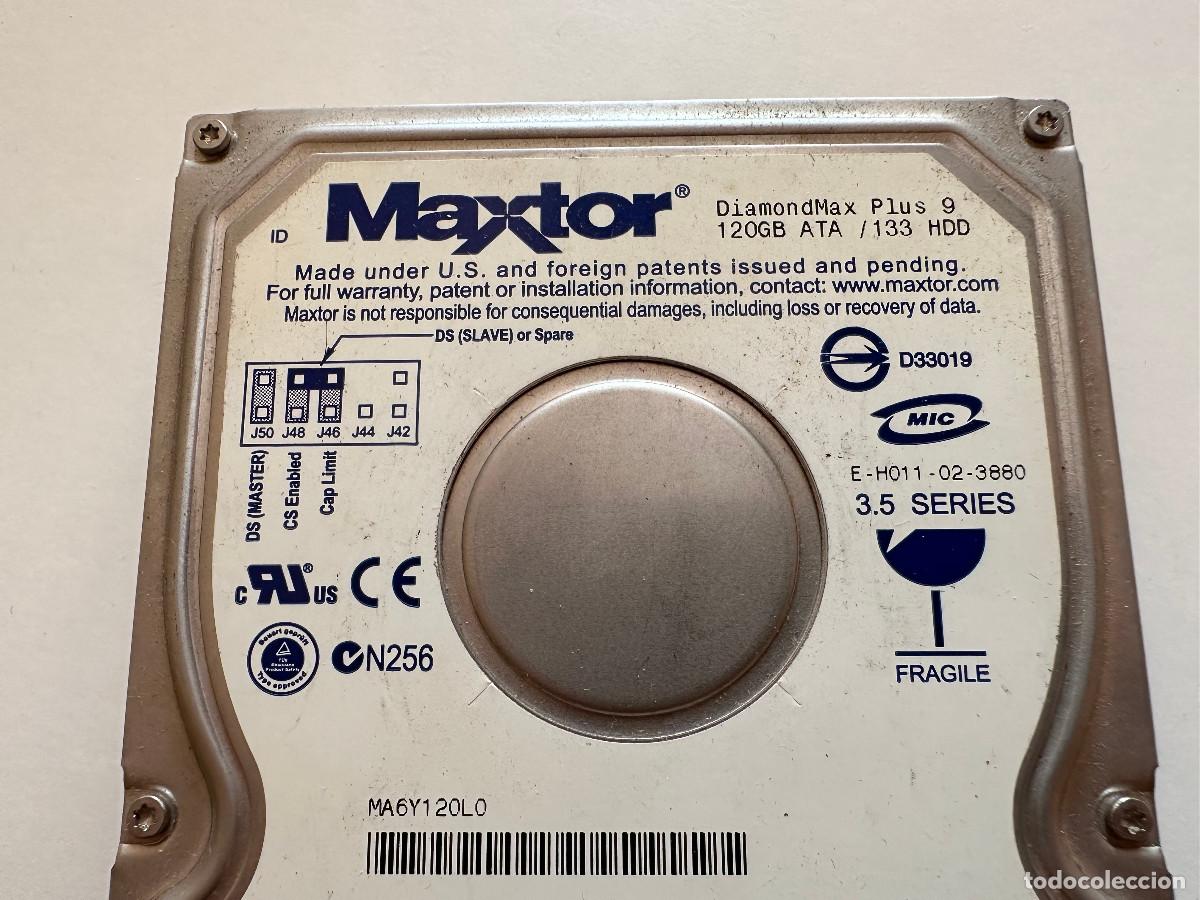 Segunda mano: DISCO DURO 3/5 MAXTOR DE 120 G - Foto 2