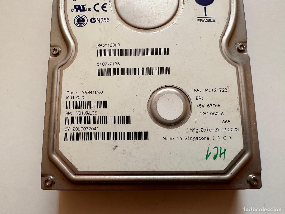Segunda mano: DISCO DURO 3/5 MAXTOR DE 120 G - Foto 3