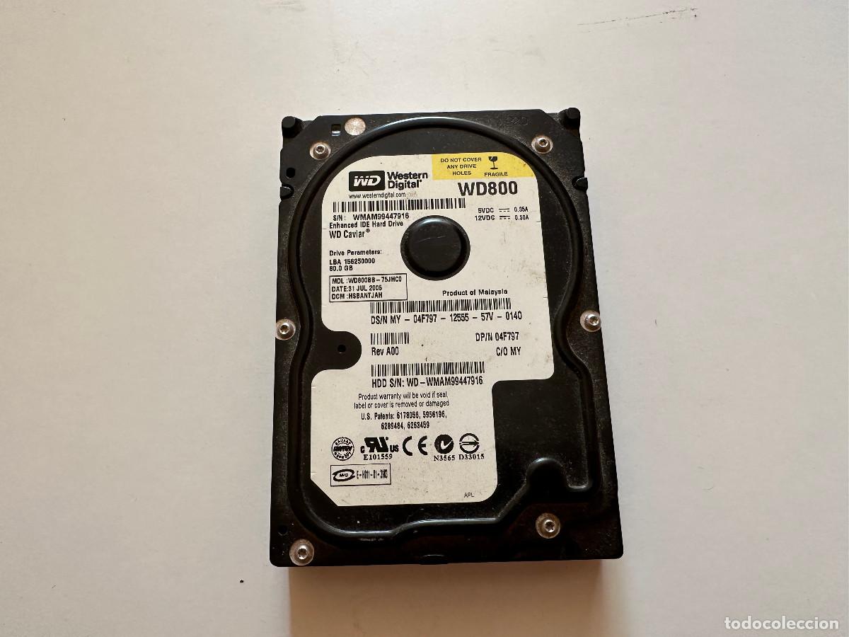 Segunda mano: DISCO DURO DE 3/5 WESTERN DIGITAL DE 80G - Foto 1