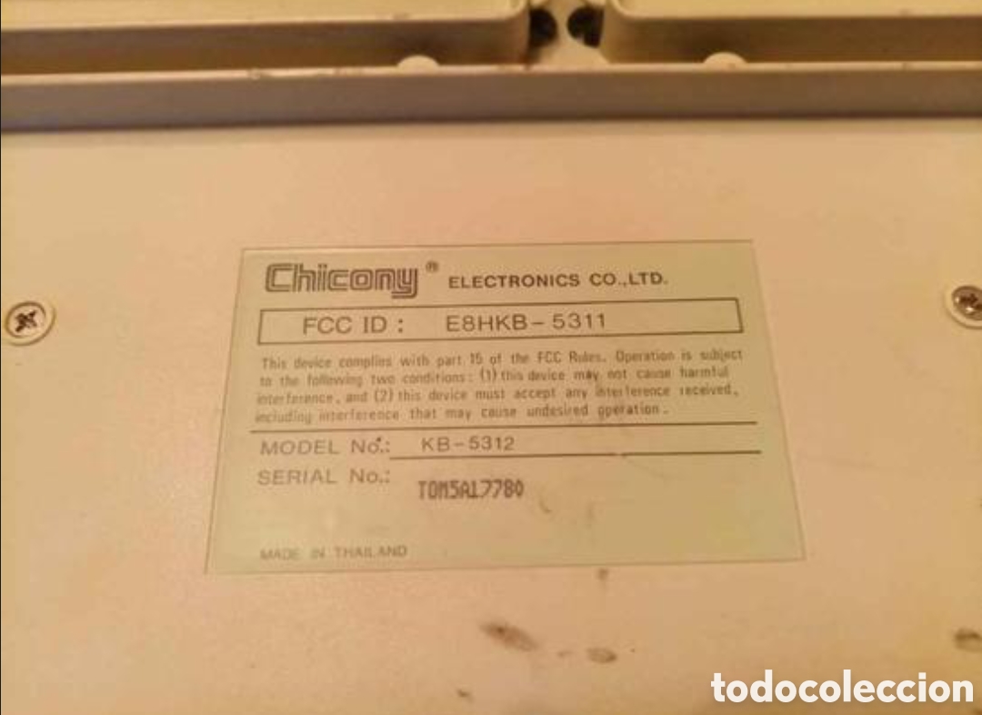 Segunda mano: Antiguo Teclado Conector CHICONY - Foto 3