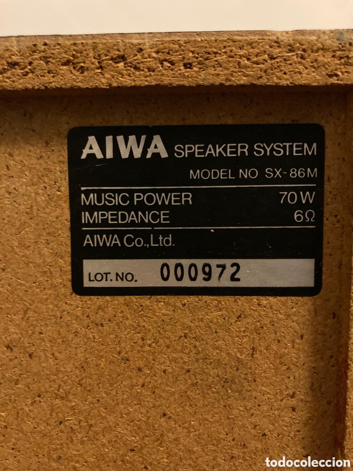 Segunda mano: Altavoces Aiwa SX 86m 70w - Foto 3