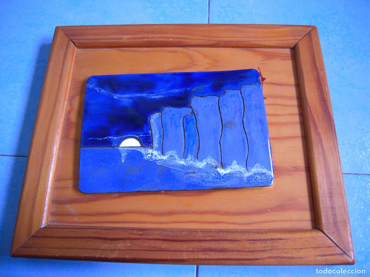 Segunda mano: Cuadro a restaurar madera y azul - Foto 1