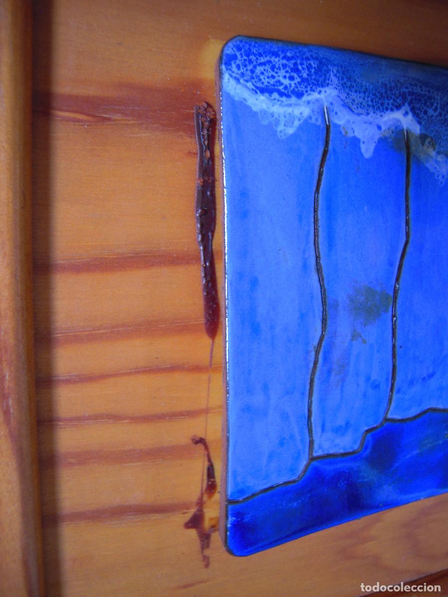 Segunda mano: Cuadro a restaurar madera y azul - Foto 3