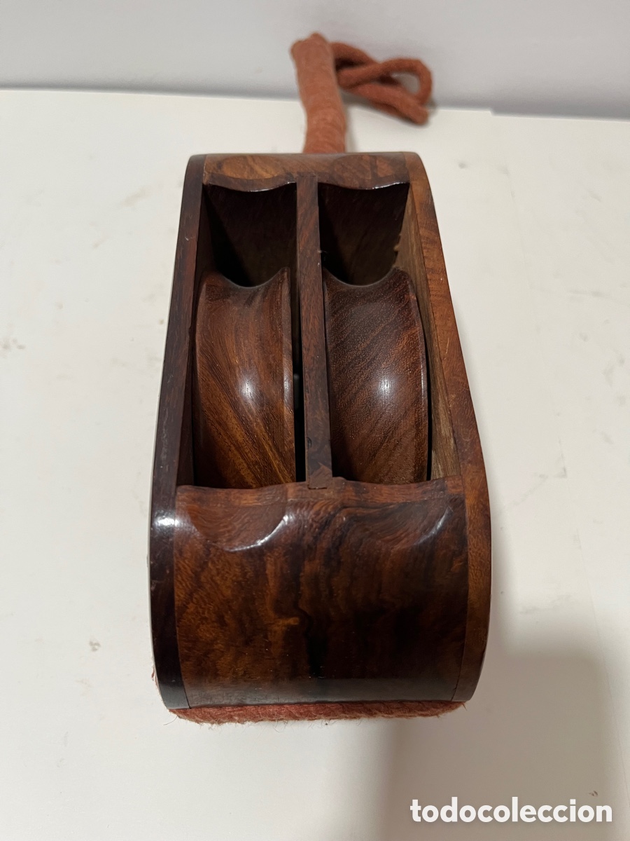 Segunda mano: Una polea mec&aacute;nica de madera - Foto 8
