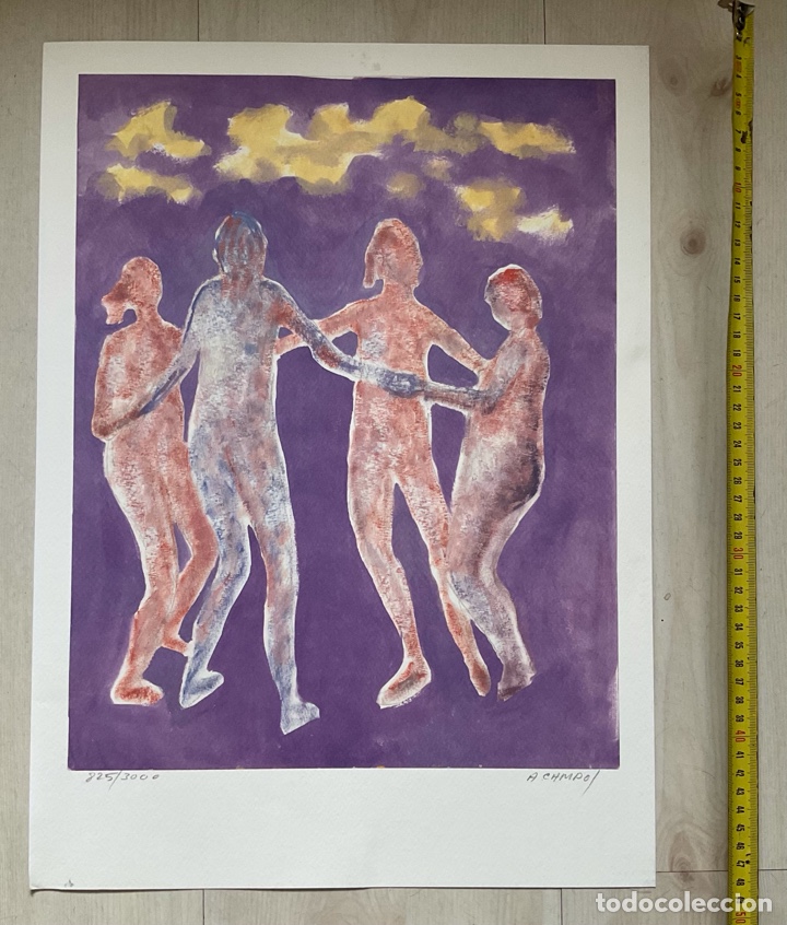 Segunda mano: Ilustraci&oacute;n de Cuatro bailarinas de A. Campos - Foto 2