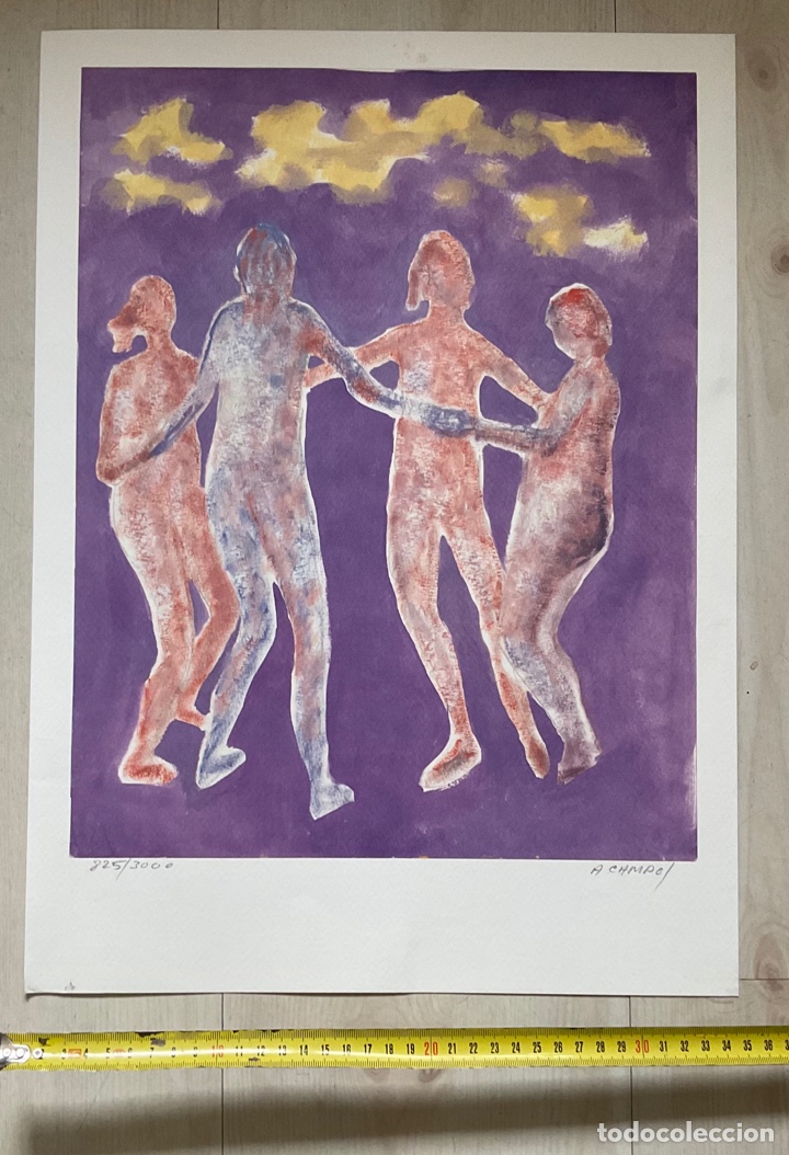 Segunda mano: Ilustraci&oacute;n de Cuatro bailarinas de A. Campos - Foto 1