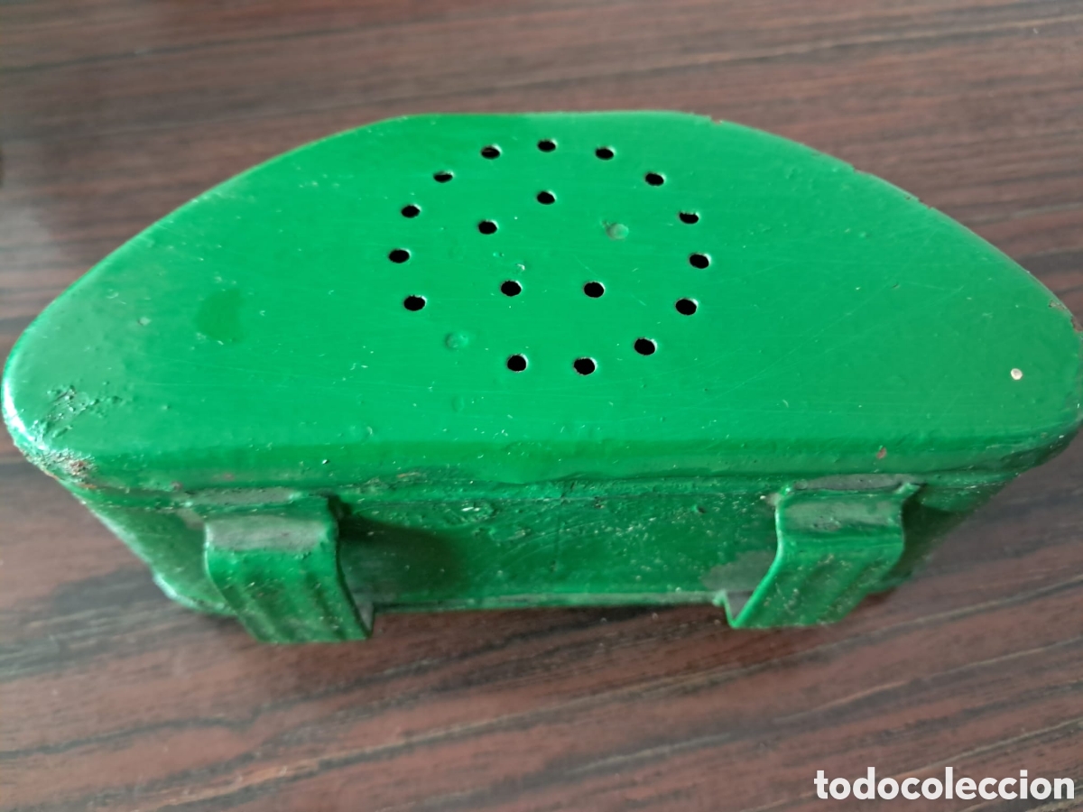 Segunda mano: 4 cajas de cebo para pesca, de lat&oacute;n, vintage - Foto 2