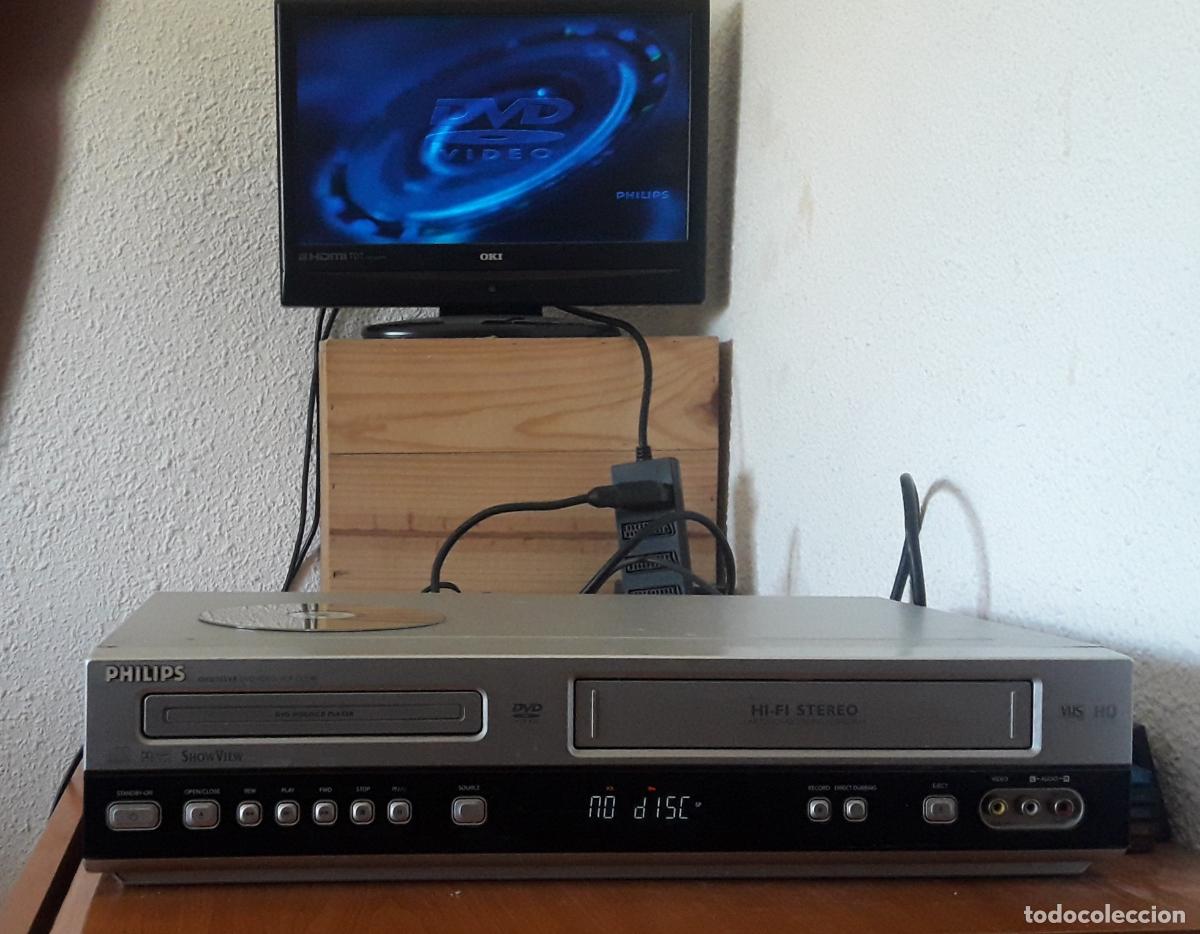 Segunda Mano: REPRODUCTOR PHILIPS DVD/VHS COMBO modelo DVD755VR/00 + REGALO VIDEO VHS PHILIPS VR550/16