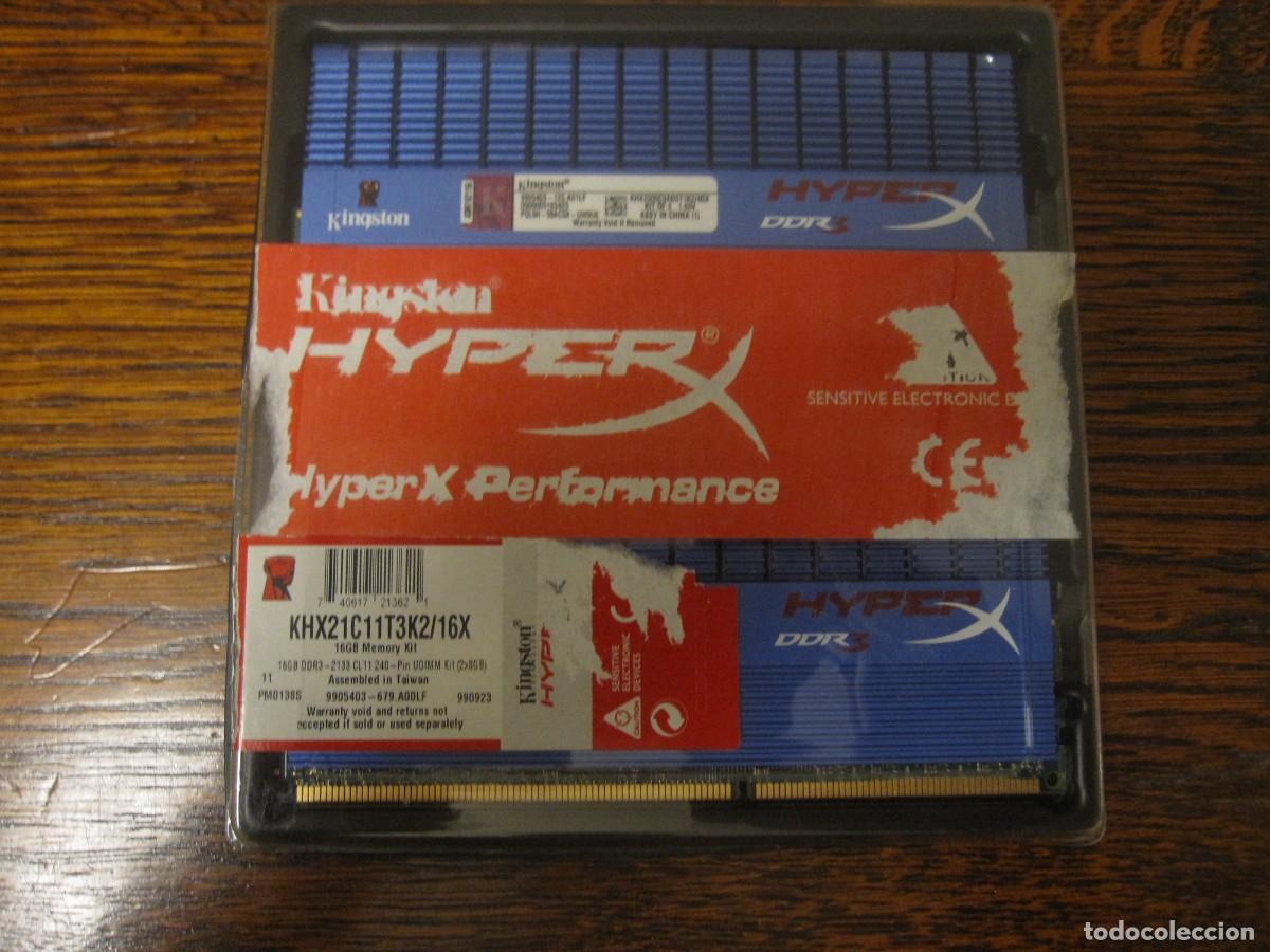 Segunda mano: KINGSTON HYPER X DDR3 16GB MEMORY KIT (2x8GB) - Foto 1