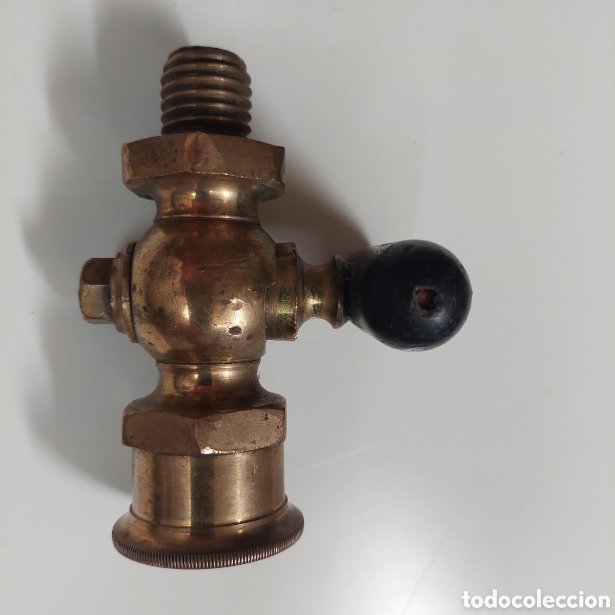 Segunda mano: Llave de paso bronce antig - Foto 2