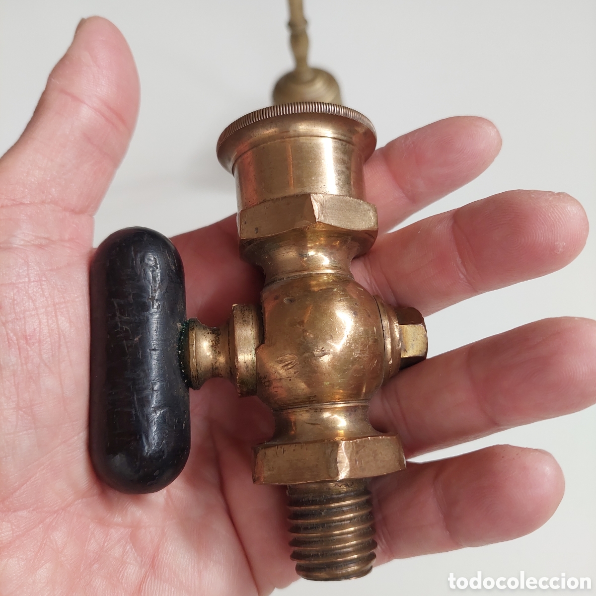 Segunda mano: Llave de paso bronce antig - Foto 8