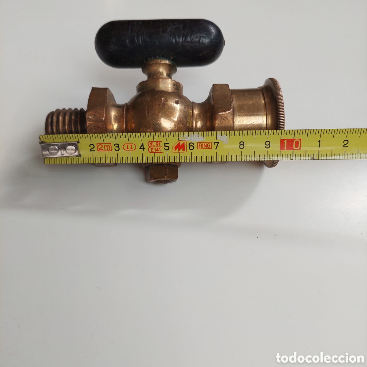 Segunda mano: Llave de paso bronce antig - Foto 9
