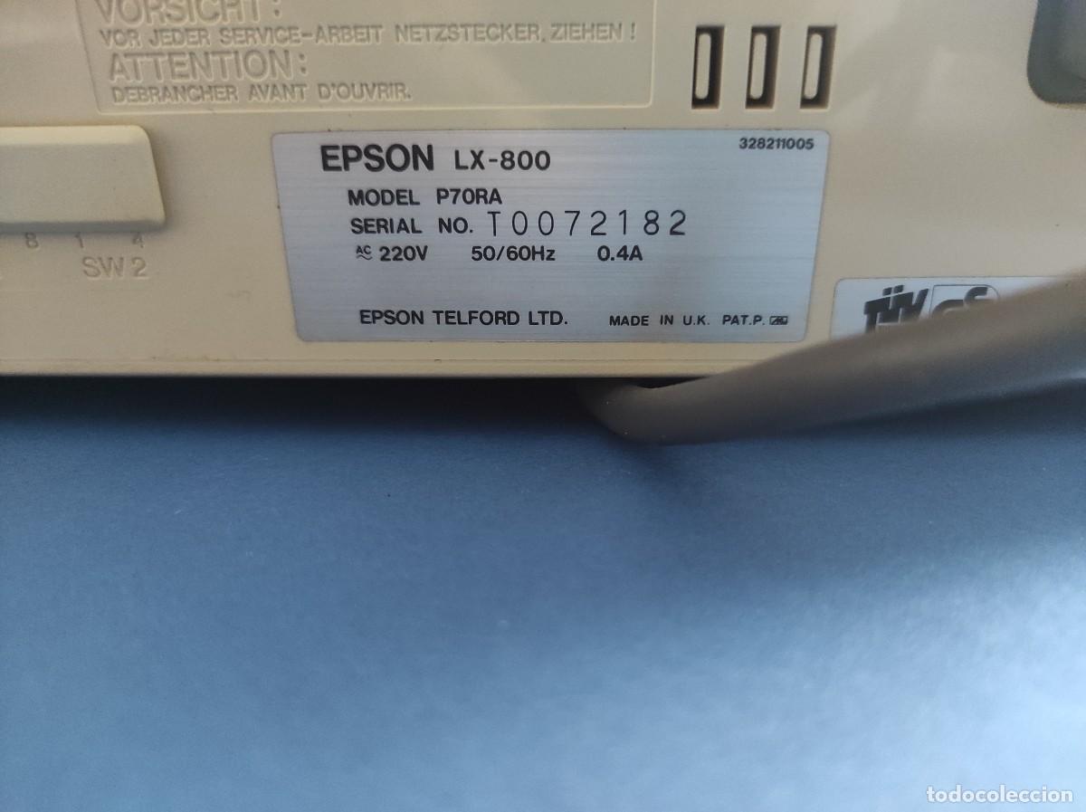Segunda mano: IMPRESORA MATRICIAL EPSON LX 800 (Libro Instrucciones) - Foto 8