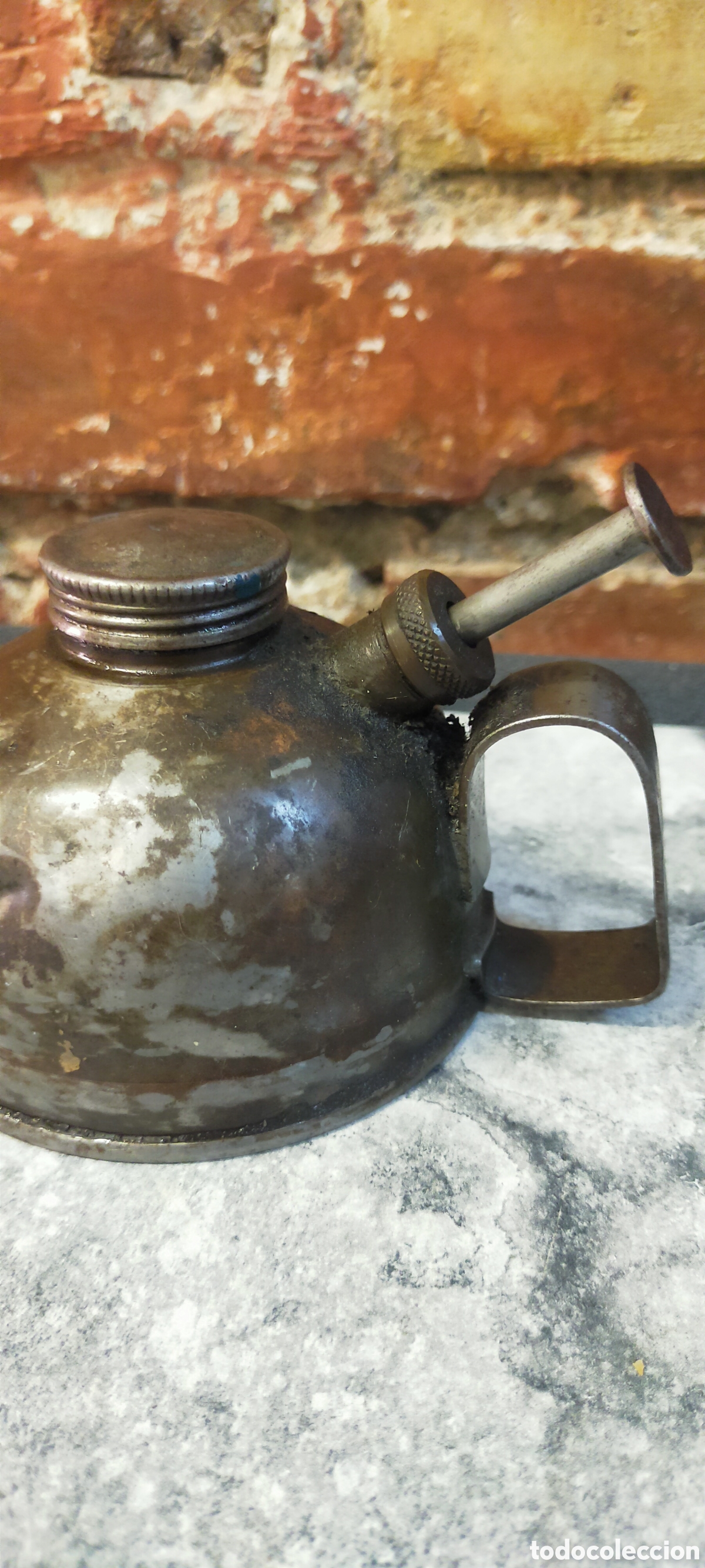 Segunda mano: Aceitera engrasadora antigua - Foto 2