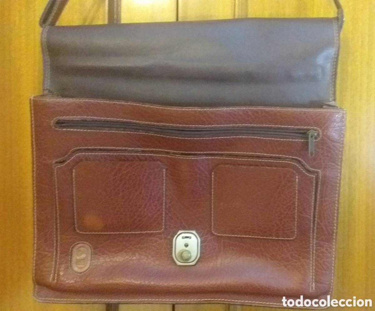 Segunda mano: CARTERA PORTAFOLIO DE CUERO - A&Ntilde;OS 80 - Foto 2