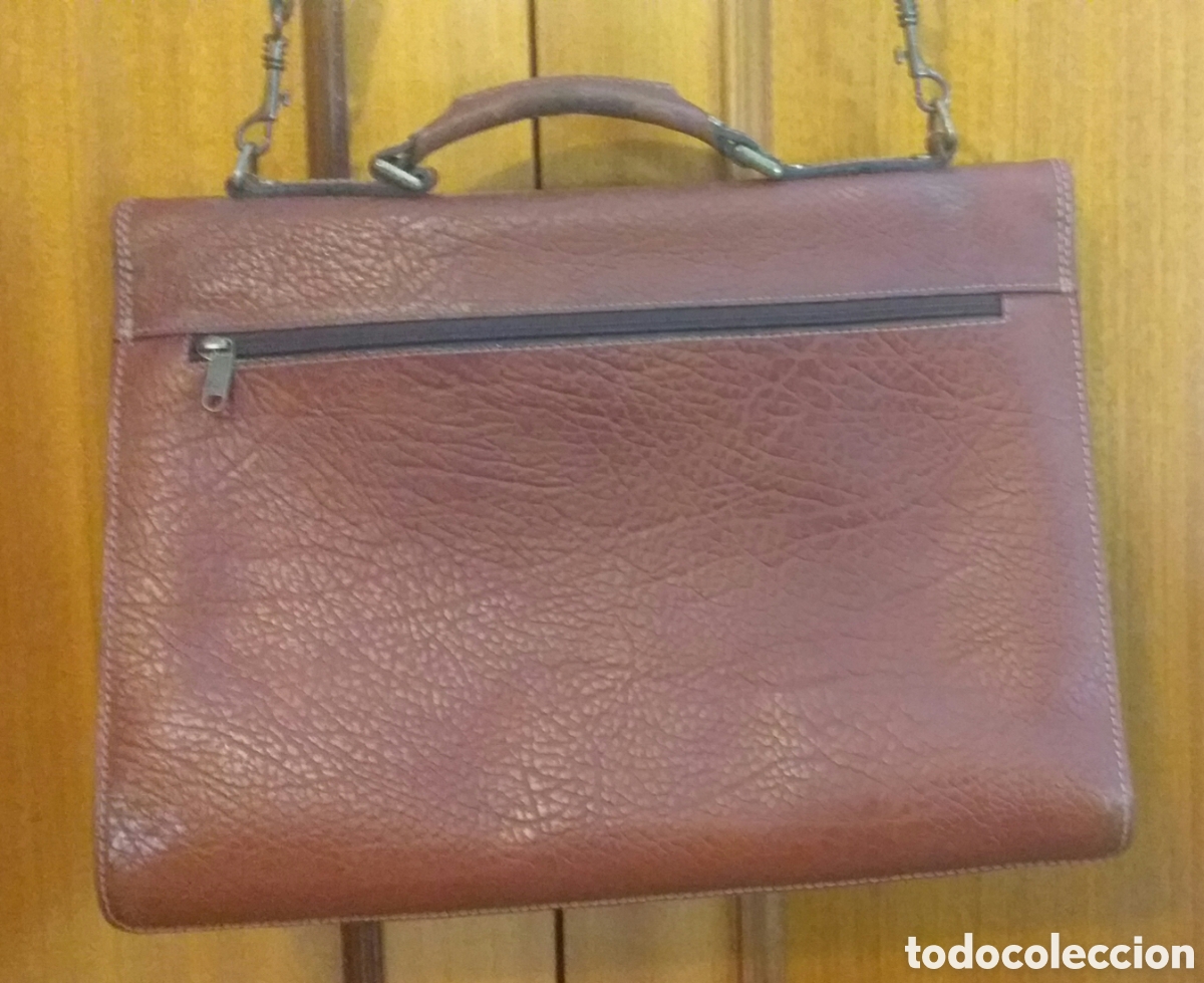 Segunda mano: CARTERA PORTAFOLIO DE CUERO - A&Ntilde;OS 80 - Foto 3