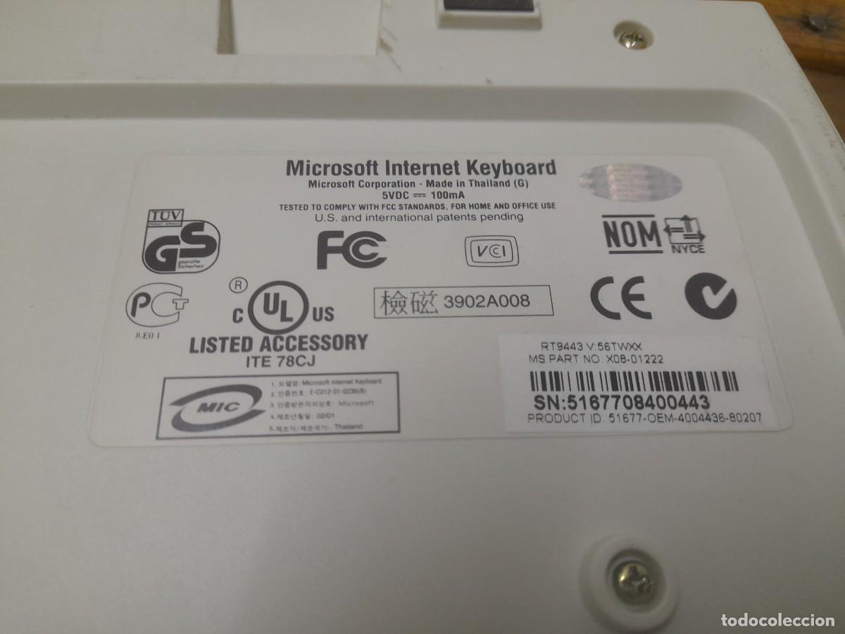 Segunda mano: Teclado para ordenador PC inform&aacute;tica Microsoft - Foto 3