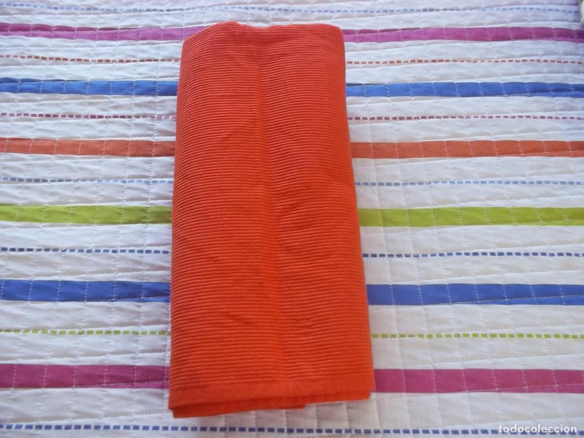 Segunda mano: CUBRE MESA DE ALGODON COLOR NARANJA - Foto 4