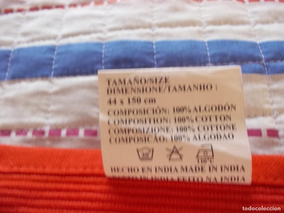 Segunda mano: CUBRE MESA DE ALGODON COLOR NARANJA - Foto 6