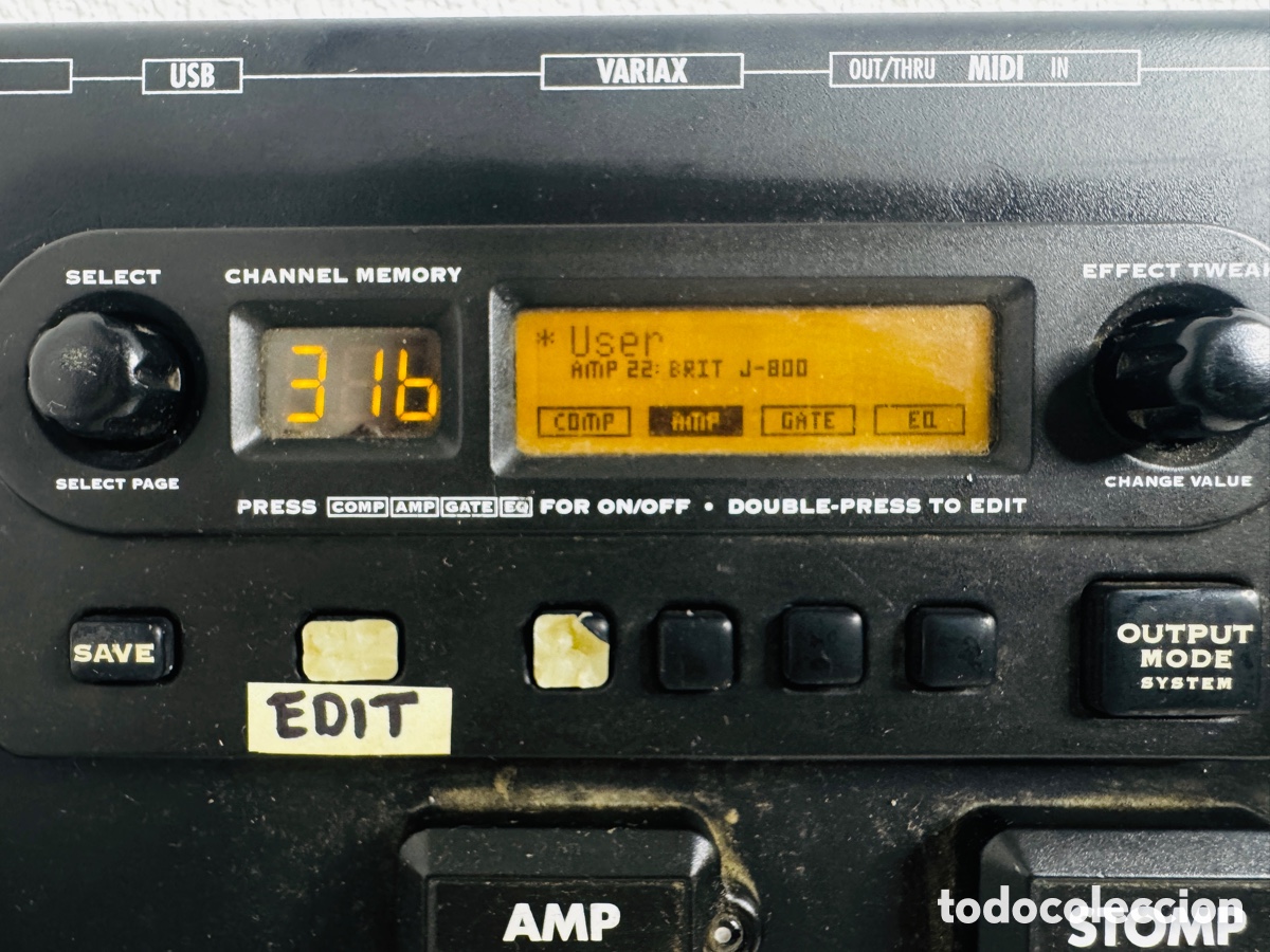 Segunda mano: LINE6 POD XT LIVE w/Adapter Guitar Multi Effects Pedal Board Working Tested - Foto 4