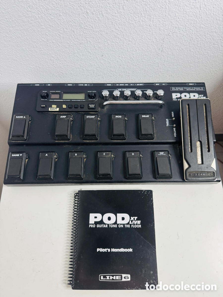 Segunda mano: LINE6 POD XT LIVE w/Adapter Guitar Multi Effects Pedal Board Working Tested - Foto 8