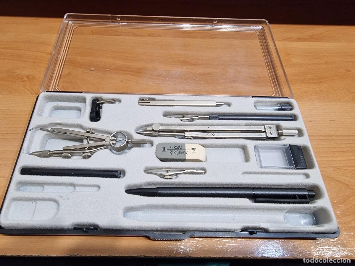 Segunda mano: Lote 2455. Estuche de compas, con varios complementos. Falta alguno - Foto 1
