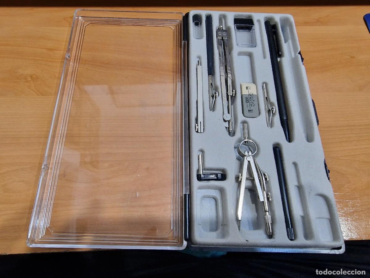 Segunda mano: Lote 2455. Estuche de compas, con varios complementos. Falta alguno - Foto 2