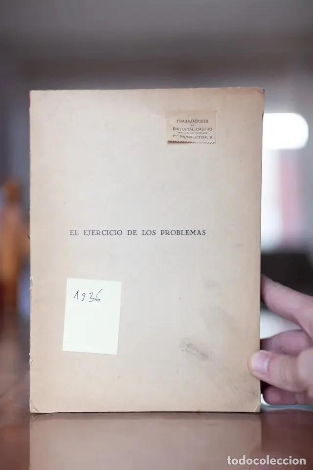 Segunda mano: 1936 El ejercicio de los problemas 1936 ORIGINAL env&iacute;o econ&oacute;mico - Foto 1