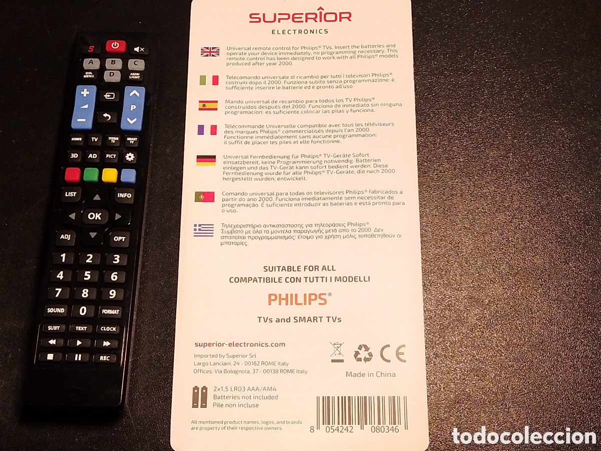 Segunda mano: Mando Universal TV Philips - Foto 5