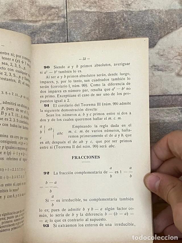 Segunda mano: 1918 Matem&aacute;ticas Ejercicios Te&oacute;ricos ORIGINAL env&iacute;o econ&oacute;mico - Foto 2