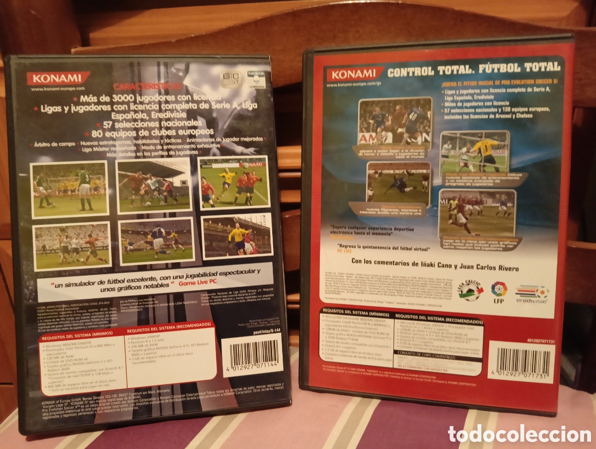 Segunda mano: Pro Evolution Soccer 4 y 5 PC-Rom - Foto 2