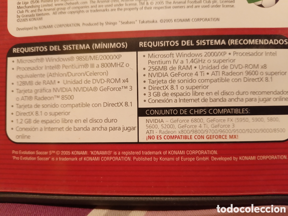 Segunda mano: Pro Evolution Soccer 4 y 5 PC-Rom - Foto 9
