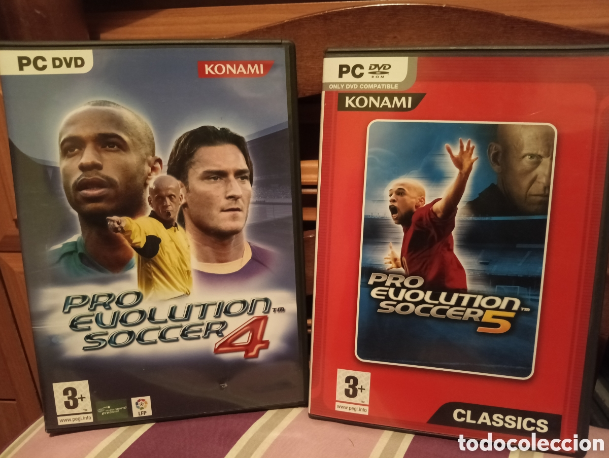 Segunda mano: Pro Evolution Soccer 4 y 5 PC-Rom - Foto 1
